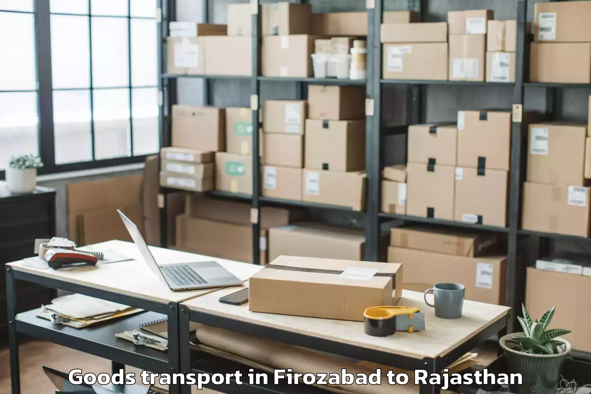 Firozabad to Kota Goods Transport Booking